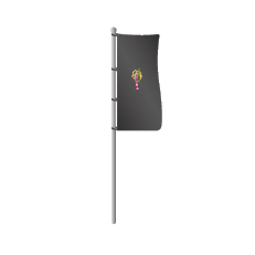 Hissflaggen ohne Ausleger | B 80 cm x H 200 cm | einseitig bedruckt